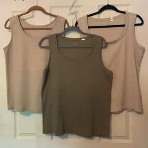 Chico’s tank tops, bundle of 3, size 3